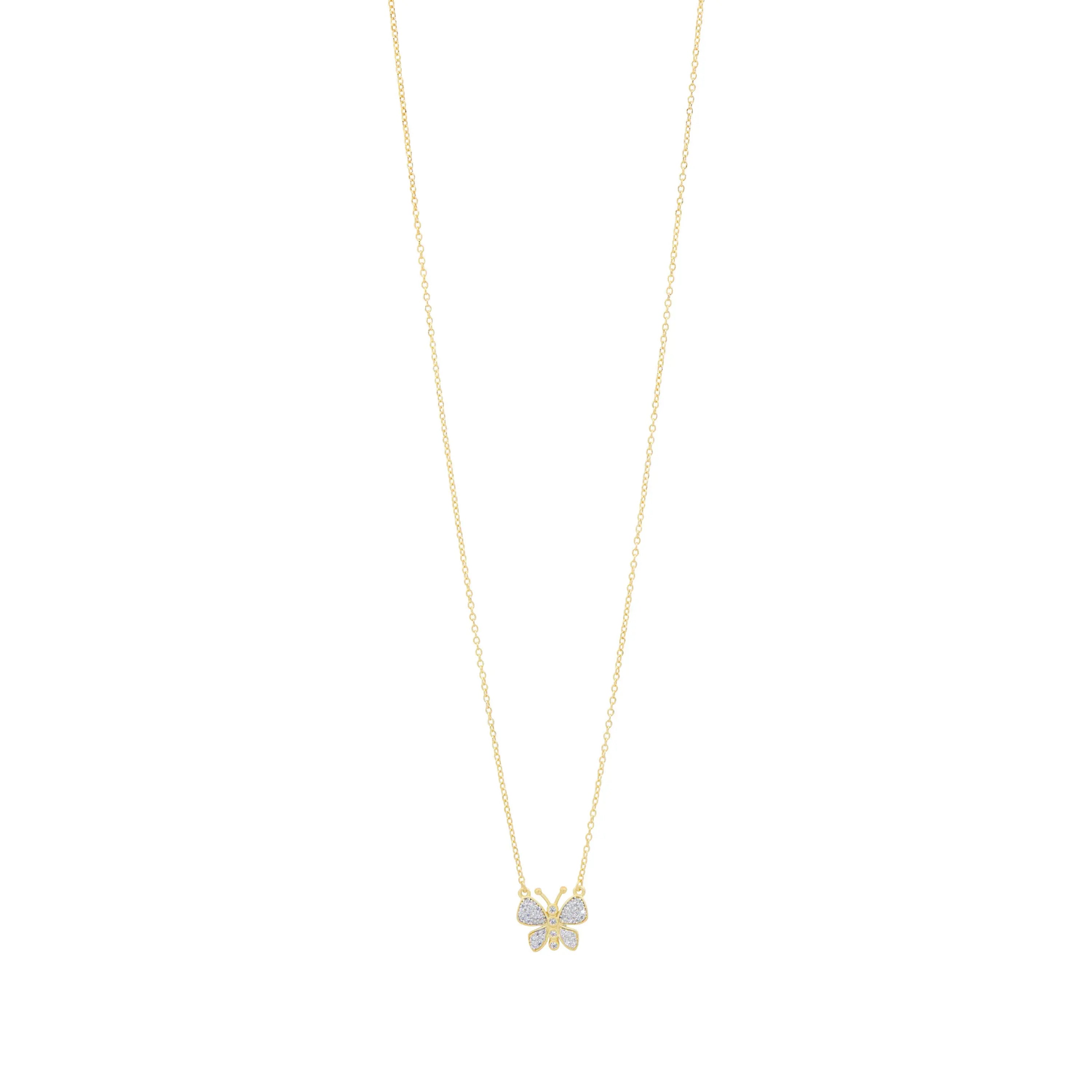 Gold Tiny Butterfly Pendant | Ele Kalon Jewelry – Elekalon
